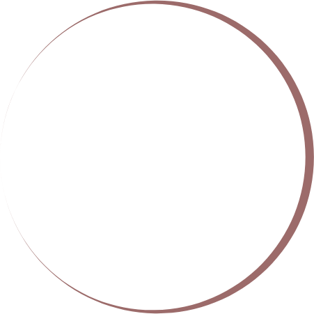 A red half circle, decorative element